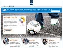 Tablet Screenshot of gezondeschool.nl